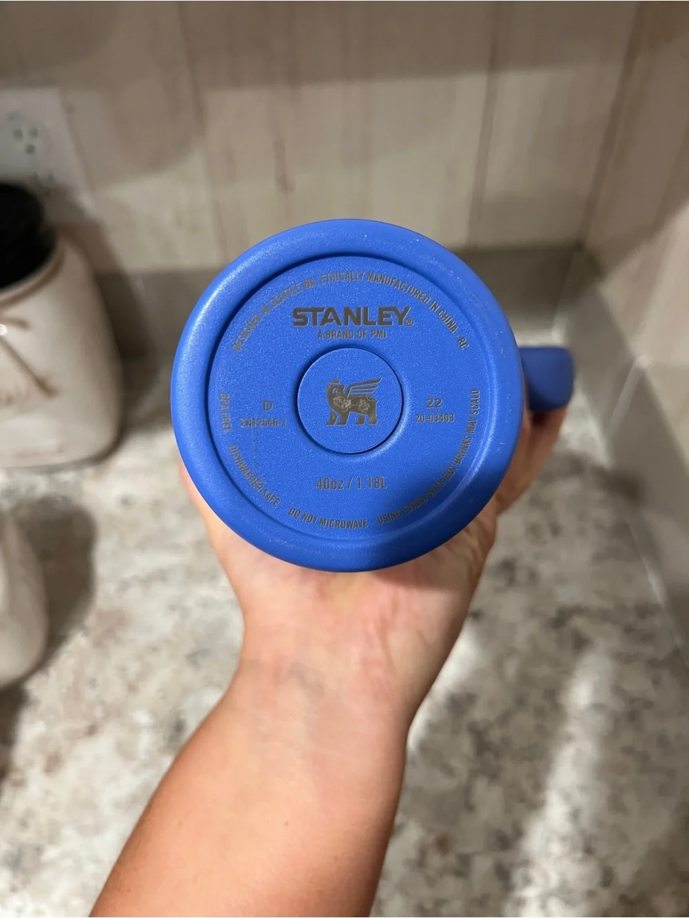 Stanley Royal Blue Insulated Travel Tumbler with Handle and Straw